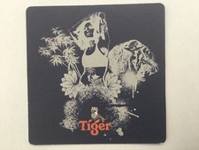 TIGER BEER, SINGAPORE, BEER MAT, BREWED BY HEINEKEN