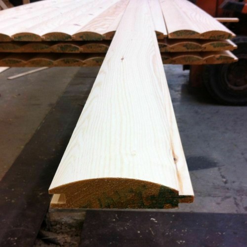 Pine timber loglap cladding - pine,