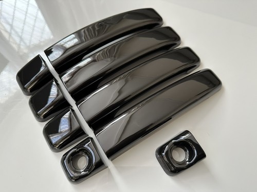 Gloss black door handle - door,