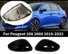 Peugeot 208/2008 2019-2025 Specchietti Calotte Nero Lucido Opel Corsa Citroen C3