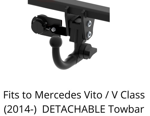 Detachable tow bar for - bar,