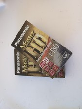 2 X Panasonic s-vhs nv-e180hm cassette recorder tapes NEW Sealed