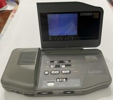 Vintage Working “Citizen T530 Portable LCD TV & Radio” Supplied With Batteries 