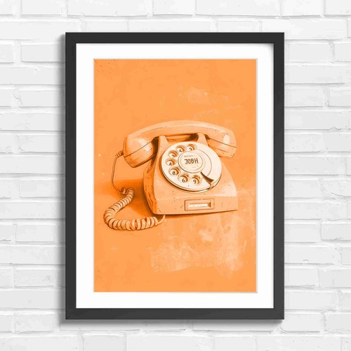 Retro pink rotary phone - rotary,