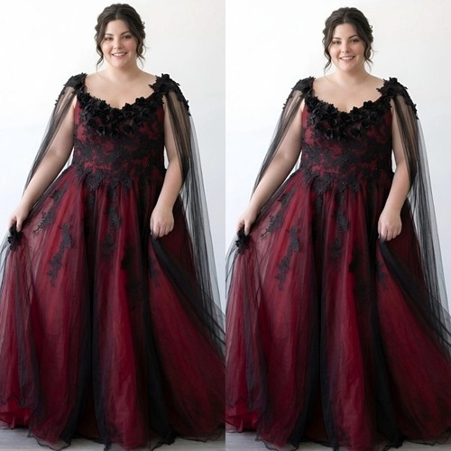 Gothic wedding dress plusize - dress,