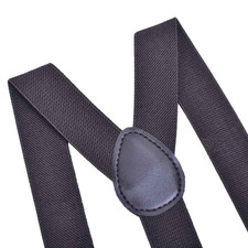 Mens Elasticated Heavy Duty Clip on Trouser Braces Adjustable Suspenders 25mm