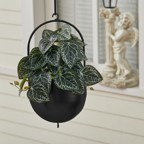 Hanging round iron basket - iron,