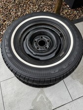 Vintage Car Goodyear integrity White Wall P195/75/R14 Wheels And tyres Mustang