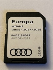 GENUINE AUDI SAT NAV MIB-HS NAVIGATION SD CARD 2017-18 MAP EUROPE UK 8W0919866R