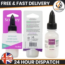 Sculpey Satin Glaze 1 oz for Polymer Clay - Clear Finish Sealer for Crafts