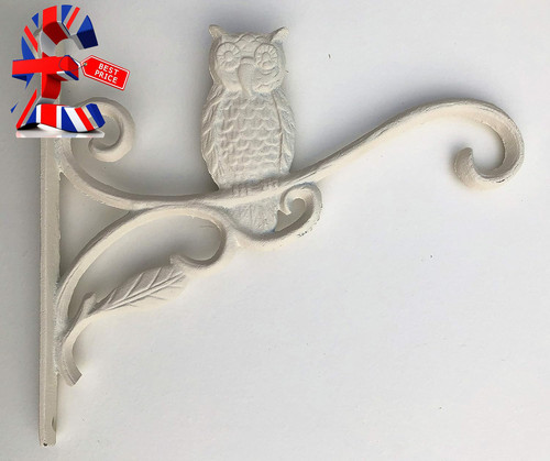 Cast iron ornate owl hanging - iron,