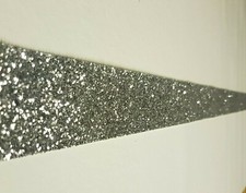 Silver Glitter Wallpaper Borders Peel & Stick 