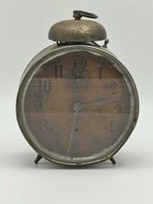 Ansonia Peg Leg Time And Strike Amazon Bell Top Alarm Clock For Repair Or Parts