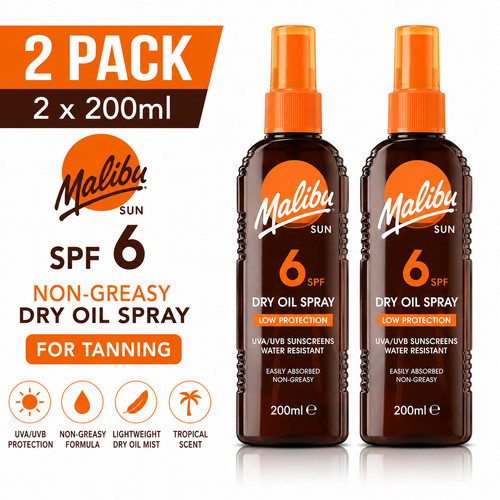 Malibu sun spf non greasy - spf, 6