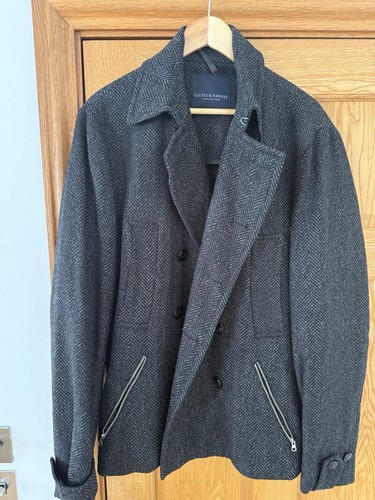 Gieves hawkes blue peacoat - gieves,