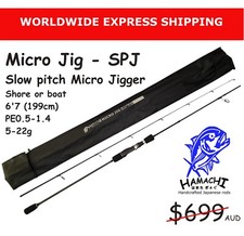 Hamachi Micro jigger Slow Pitch Jig PE0.5 - 1.4 Japanese fishing rod spin 20lb