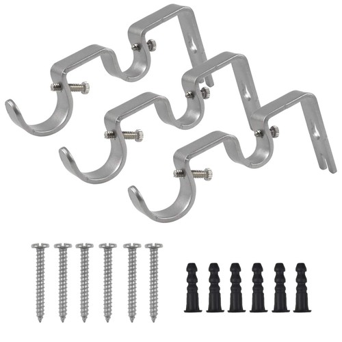 Double curtain pole bracket - curtain,