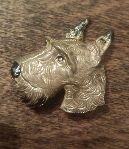 Vintage gold scottish terrier - vintage,