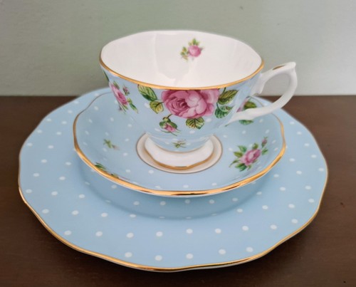 Royal albert polka blue tea - albert,