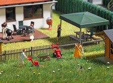 Busch 1191 HO/OO Gauge Sickle Bar Mower Set and Accessories
