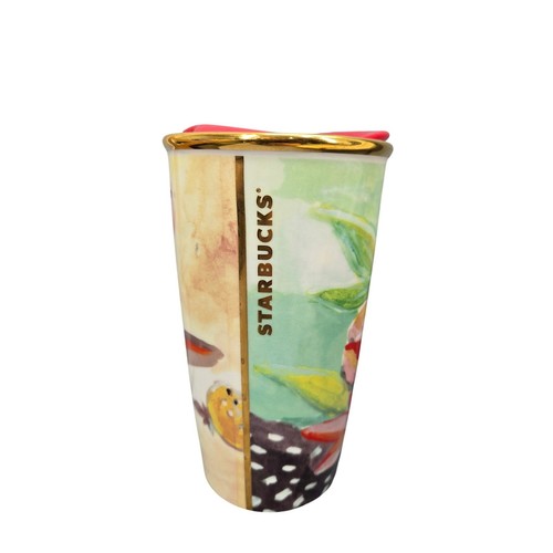 Starbucks 2014 floral ceramic - 2014,