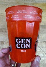 GenCon 2025 Exclusive Hot Box Pizza Plastic Red Souvenir Cup