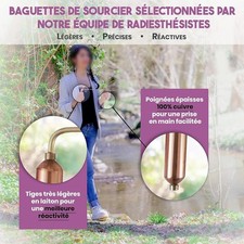 Professional Copper Divining Rods for Effective Water Detection 2 Pieces