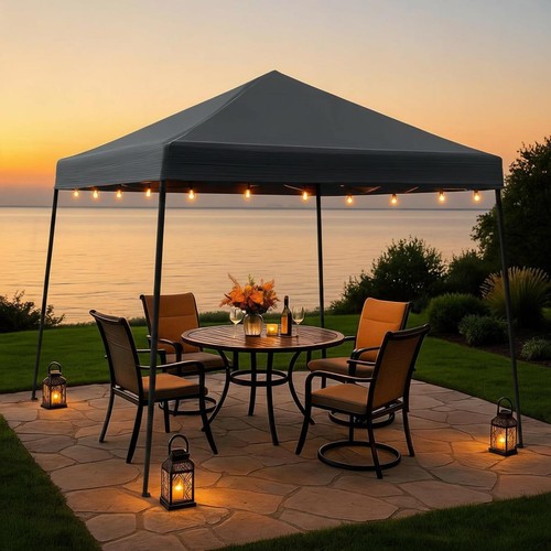 Pop gazebo 3m outdoor - up,