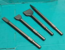 4pc Chisel Set Breaker Flat Point 50mm & 75mm Bolster KANGO MILWAUKEE MAKITA