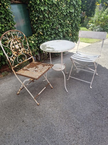 Vintage bistro table and - vintage,