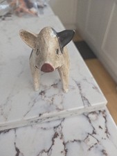 Vintage Wooden Carved Pig