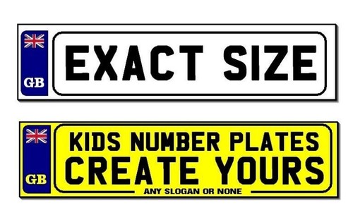 Custom kids number - kids, plates
