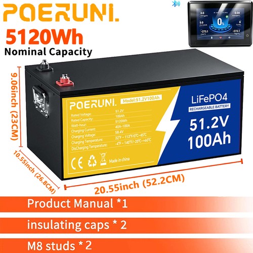 48v 100ah lifepo4 lithium - 48v,