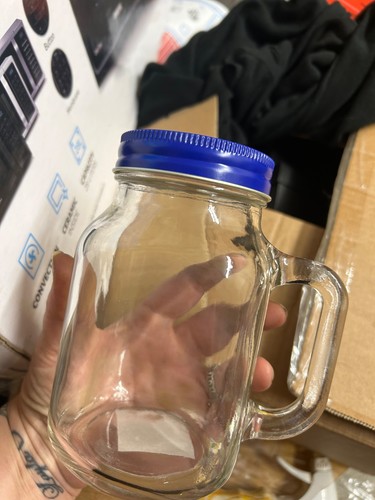 Large mason jars - mason, blue