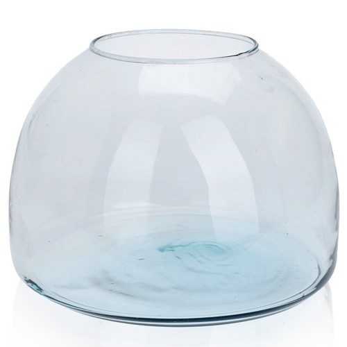 21cm clear glass vase round - 21cm,