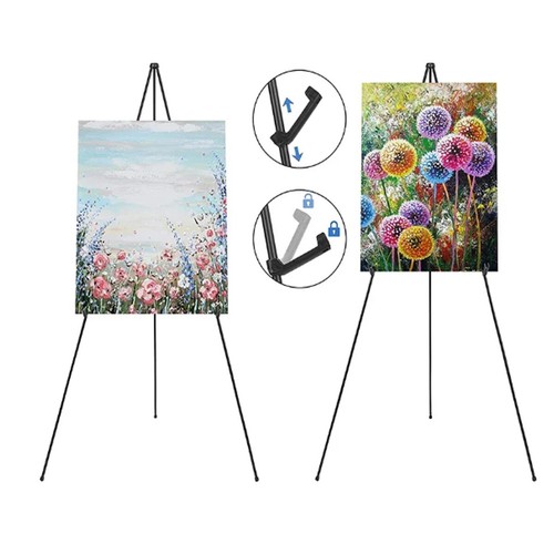 Adjustable metal sketch - metal, easel