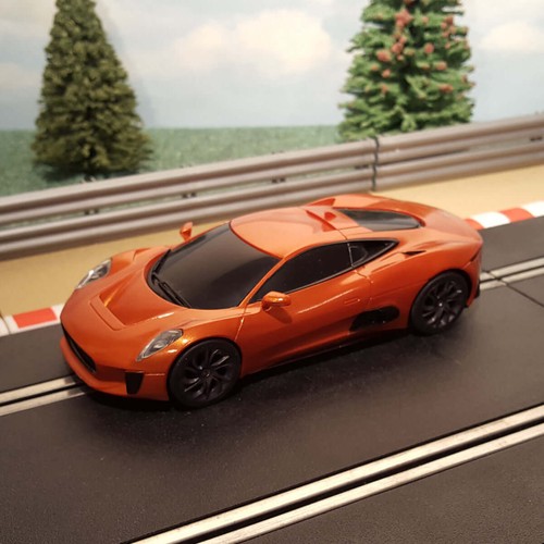Scalextric c1336 orange jaguar - c1336,