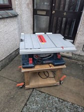 Bosch GTS 10 XC Professional Table Saw With 110v Transformer And Wheeled Stand.