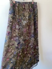 Bohemian Skirt  Sheer Floral