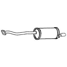 Exhaust Tail Pipe & Back Box for Subaru Impreza 2.0 EJ201/EJ20E 1995-2000 Coupe