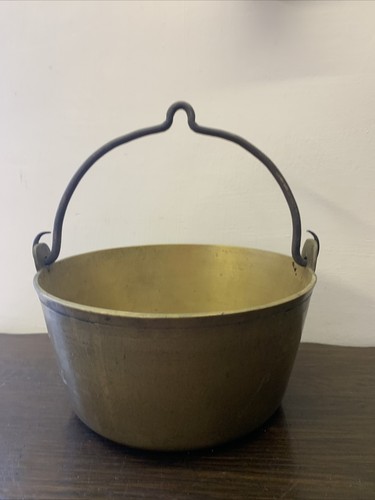 Antique vintage brass jam - brass, pan