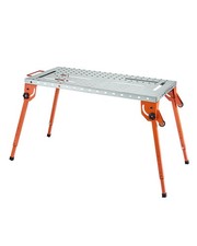 Uimoso Welding Table 44" x21" 500LBS Folding Workbench 4-Level Adjustable Height
