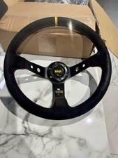 OMP Corisca Deep Dish Steering Wheel. 350mm. Alcantara