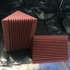 Acoustic Foam Corner Bass Trap for Recording Studio Insulation Burgundy in 8pcs
