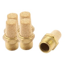 5Pcs 1/4BSP Male Thread Brass Air Pneumatic Noise Reduce Filter Exhaust Muffler