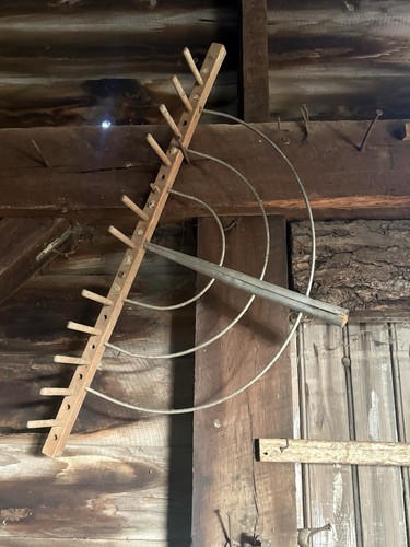 Antique primitive wooden hay - wooden,
