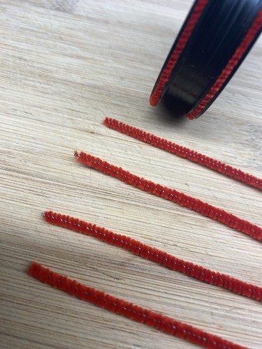 Chenille wire stem - 4, 25cm