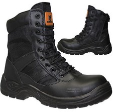 MENS TACTICAL LIGHTWEIGHT STEEL TOE CAP SAFETY WORK BOOTS MILITARY COMBAT SHOES