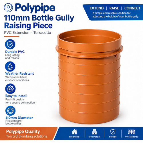 Polypipe 110mm bottle gully - polypipe,