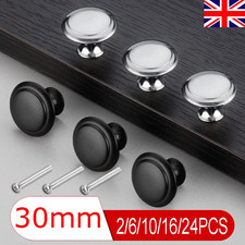 2-24PCS Door Knobs Cabinet Handles Cupboard Drawer Kitchen Stainless Steel DIY